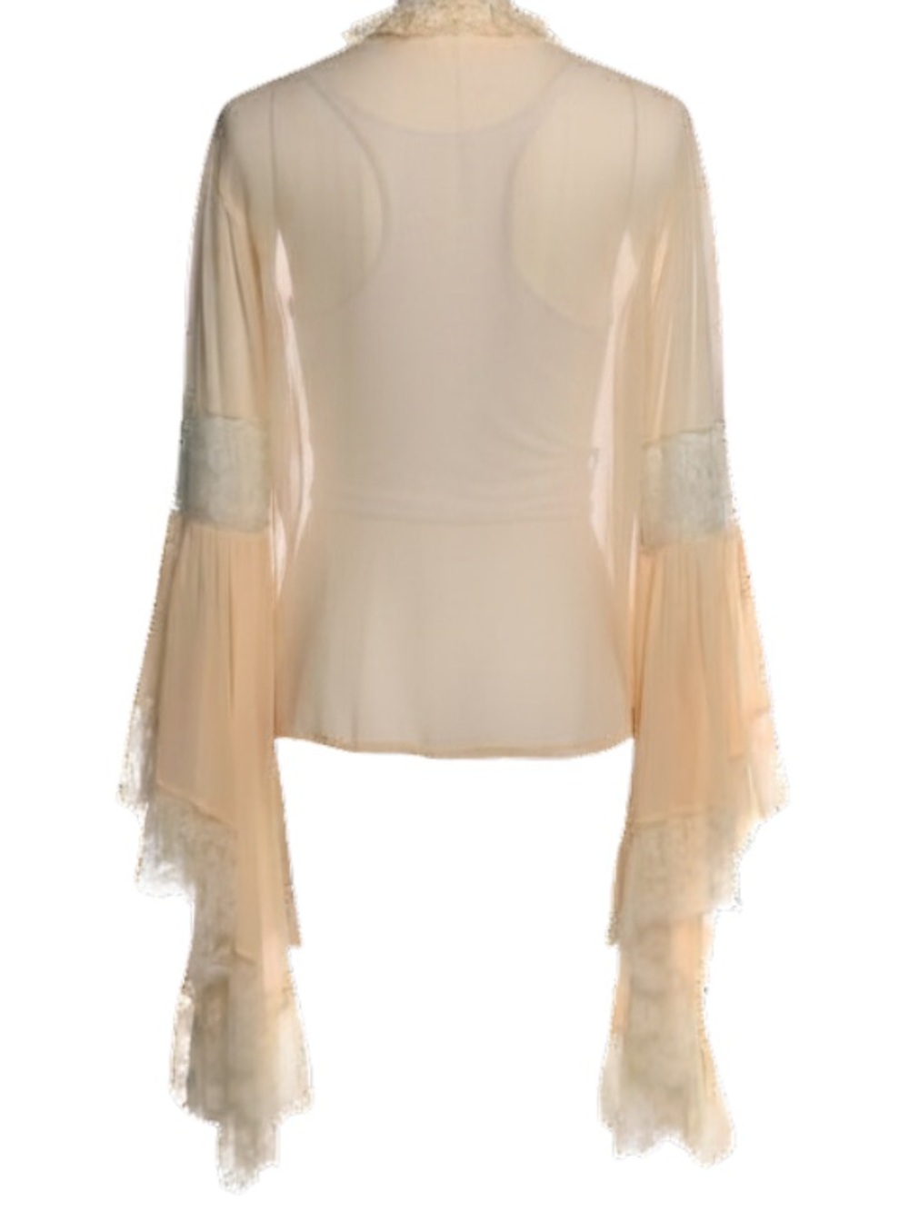 Authentic GUCCI Victorian Lace Trim Blouse - Picture 3 of 3